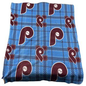 Philadelphia Phillies Fleece Blanket Maroon & Powder Blue 55"x48"